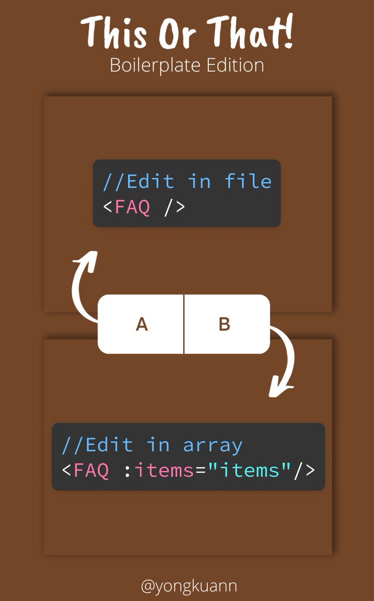yongkuann's tweet photo. 🚀Happy Sunday #SaaSBuilders! When coding on boilerplate template, which do you prefer? 🤔
Drop your preference below and let's optimize your coding experience! 🔥💻 #Coding #Boilerplate #DevCommunity #buildinpublic #indiehacker https://t.co/FNDrAjdLAn
