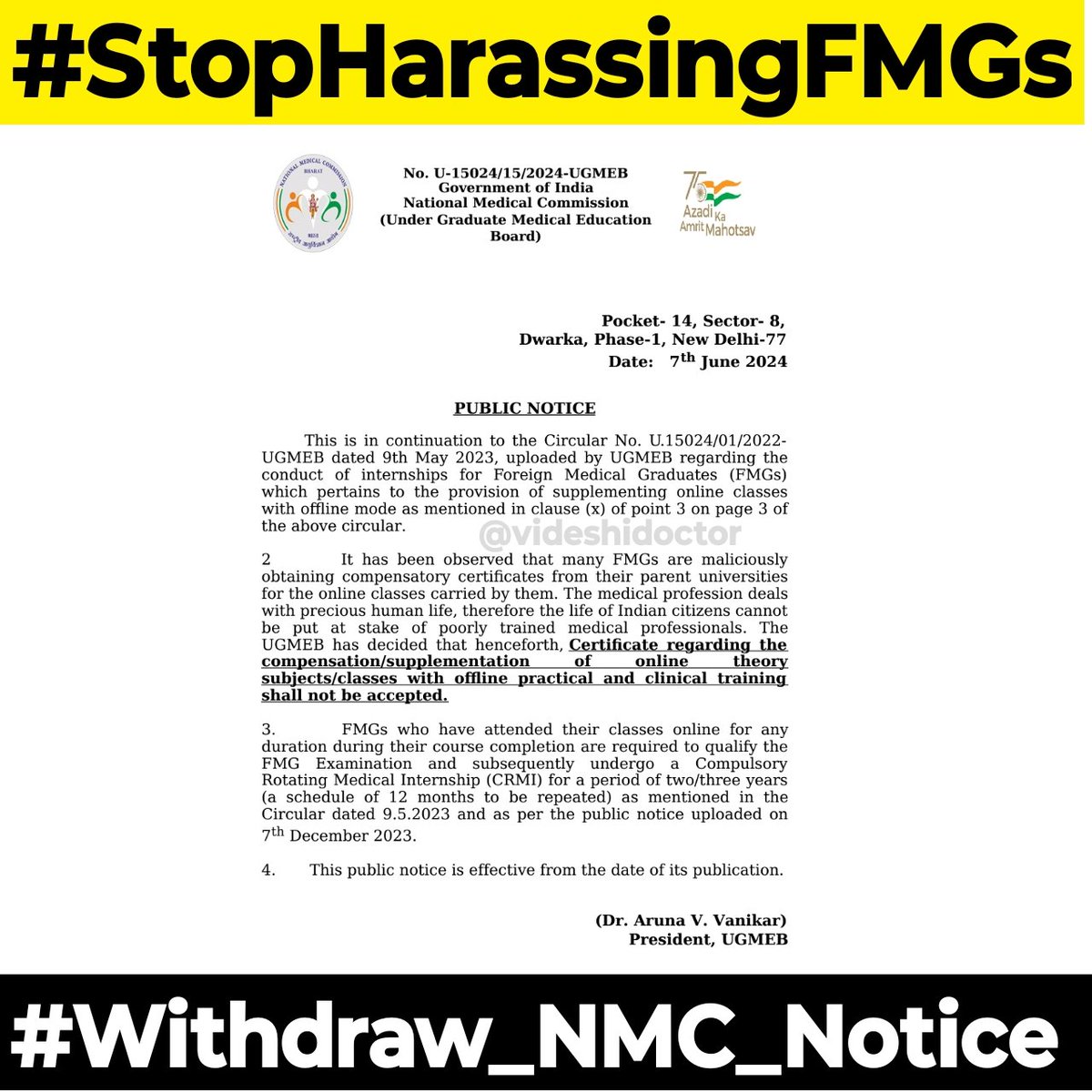 Why did u punish us just because we were going abroad for our MBBS, We cleared fmge exam I request to authorities please withdraw this notice and give us jutice! <a href="/PMOIndia/">PMO India</a> <a href="/NMC_IND/">National Medical Commission</a> <a href="/MoHFW_INDIA/">Ministry of Health</a>  <a href="/ncbn/">N Chandrababu Naidu</a> <a href="/iChiragPaswan/">युवा बिहारी चिराग पासवान</a>  <a href="/nitin_gadkari/">Nitin Gadkari</a>  #FMGs #withdraw_the_notice #Medtwitter