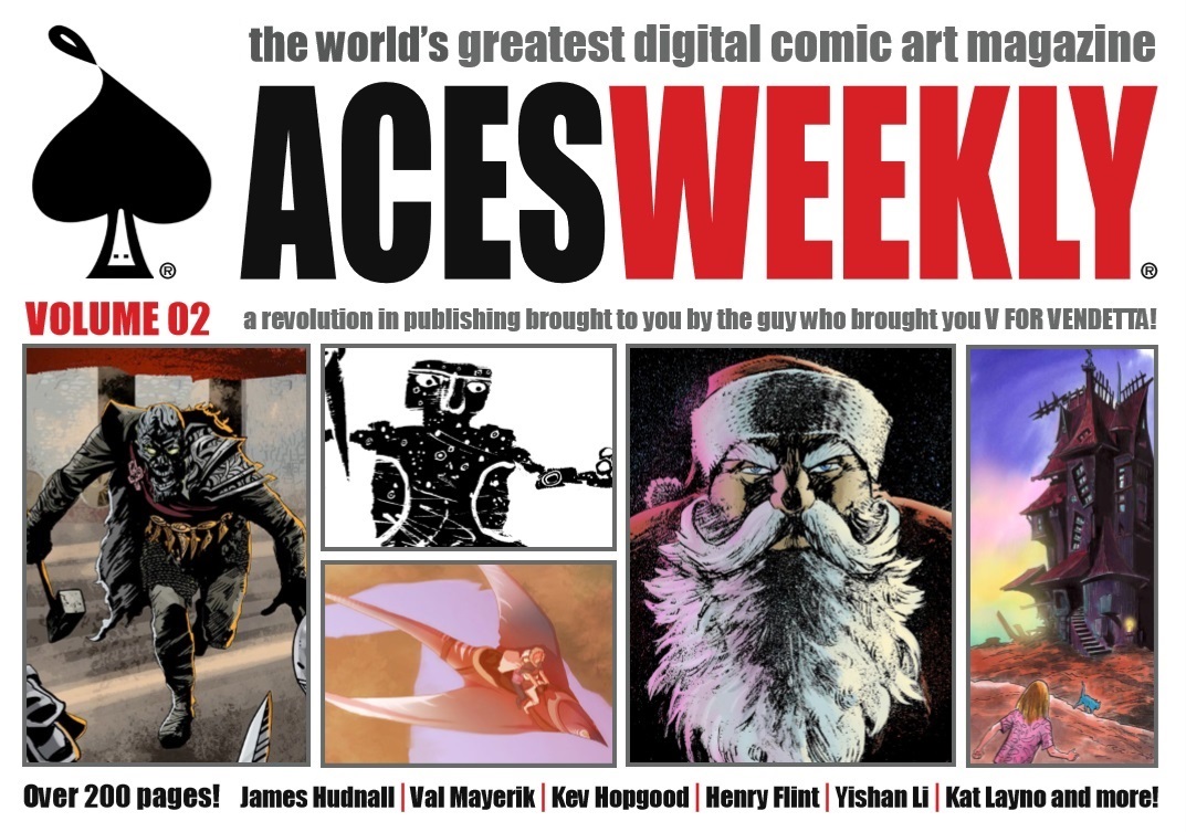 AcesWeekly's tweet image. Come see us at @pyrkon nxt wknd from 2 on Fri! Sampler volumes on sale for JUST 50 zlotys cash, and they all come with a free sketch from @lforlloyd!  Do zobaczenia wkrótce! #comics #vforvendetta #mangaart #digitalartists