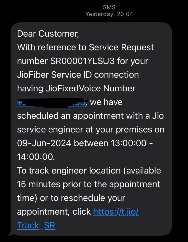 mandeepmakwana's tweet photo. Terrible exp with #jio After logging a complaint about no internet, they rescheduled the appointment thrice in 2 days without informing me. Cust care exe r clueless abt rescheduling. All engineers r either at Anant pre-wed bash 2.0 or simply dont want to work

@JioCare https://t.co/oFxXuPRP85