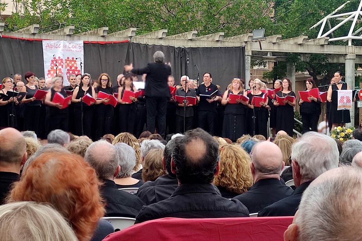 MariaJesusBolta's tweet photo. A #Meliana, aplec de #cors de l'#Hortanord, que han interpretat obres d'#Estellés, #AusiàsMarch, #Serrat, #Llach... Bravo!!! https://t.co/OLHfMVY8b5