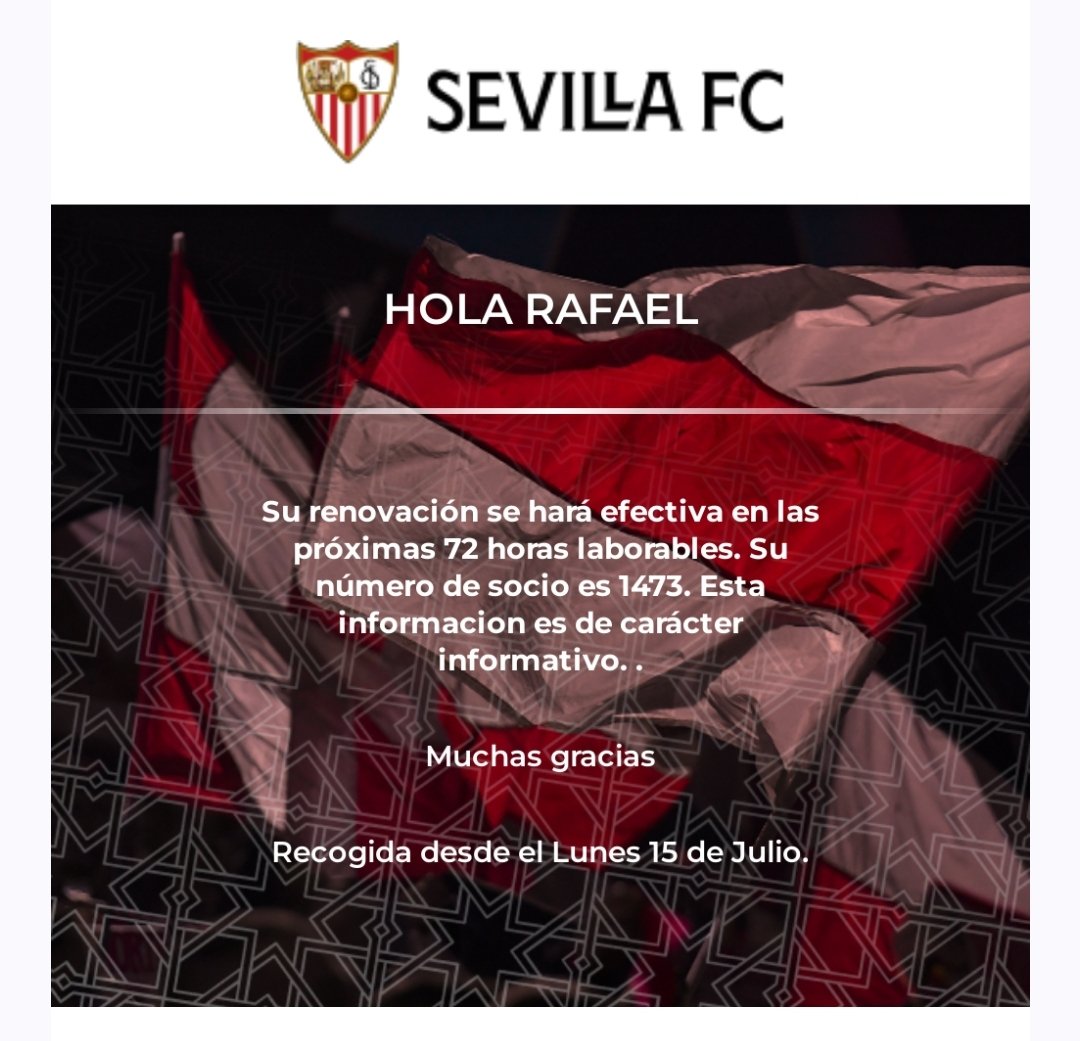 RafaRF1507's tweet photo. Ni Del Nido Jr, ni Castro, ni Del Nido Benavente, ni Orta, ni los sufrimientos de otra temporada para olvidar, etc etc...NUESTRO ESCUDO, NUESTRA BANDERA Y NUESTRA AFICIÓN!!! TE QUEREMOS @SevillaFC ... 1.472 motivos para seguir defendiendo tus colores!!! https://t.co/K6ymVHxDBx