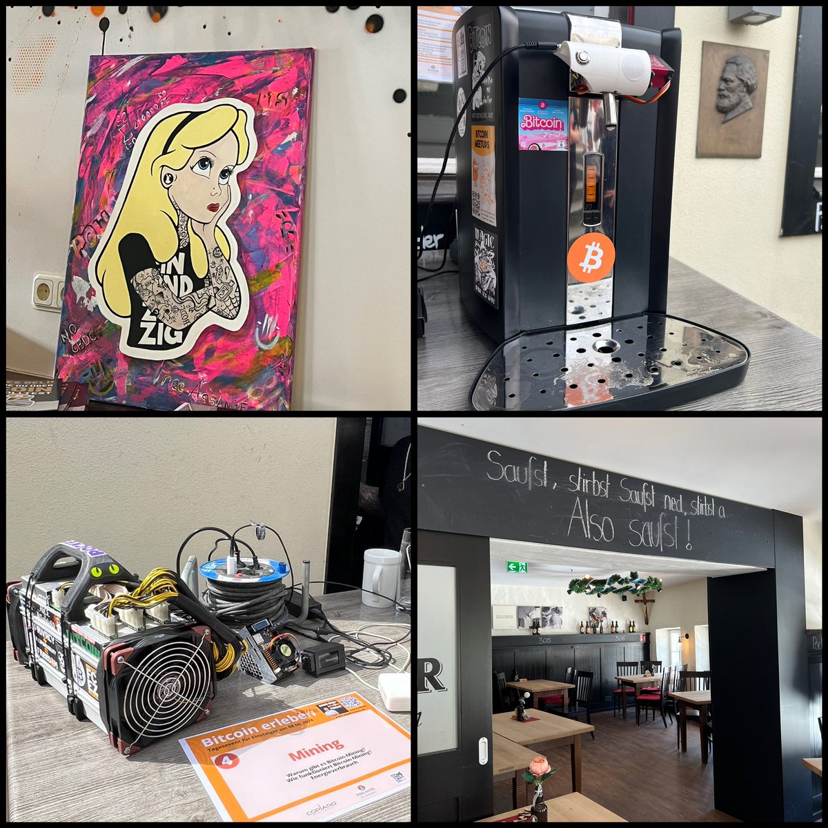 Attended my first #BitcoinErleben meetup in Trier and it was a very well spent afternoon! Learned about currencies like gold, fiat, bitcoin, and banking from passionate enthusiasts. Surprised by the transparency and kindness of the #BitcoinCommunity. 

#EinundZwanzig #CryptoMiner