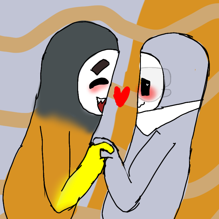Secret_draw2's tweet photo. Otro dibujo de estos jeje 💖 (nose hacer fondos T^T) #basalent #fallguys #fallguysart #fallguysship https://t.co/IgpfyrWpKV