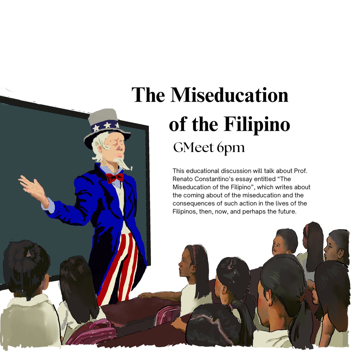 LFSUST's tweet photo. Let us review the roots how the education system eradicates the youth's resistance for change. 

June 10, 6PM via GMeet

Join our educational discussion every Monday via Google Meet.

#DefendDemocraticRights
#DefendAcademicFreedom https://t.co/nxPe5JrdHk