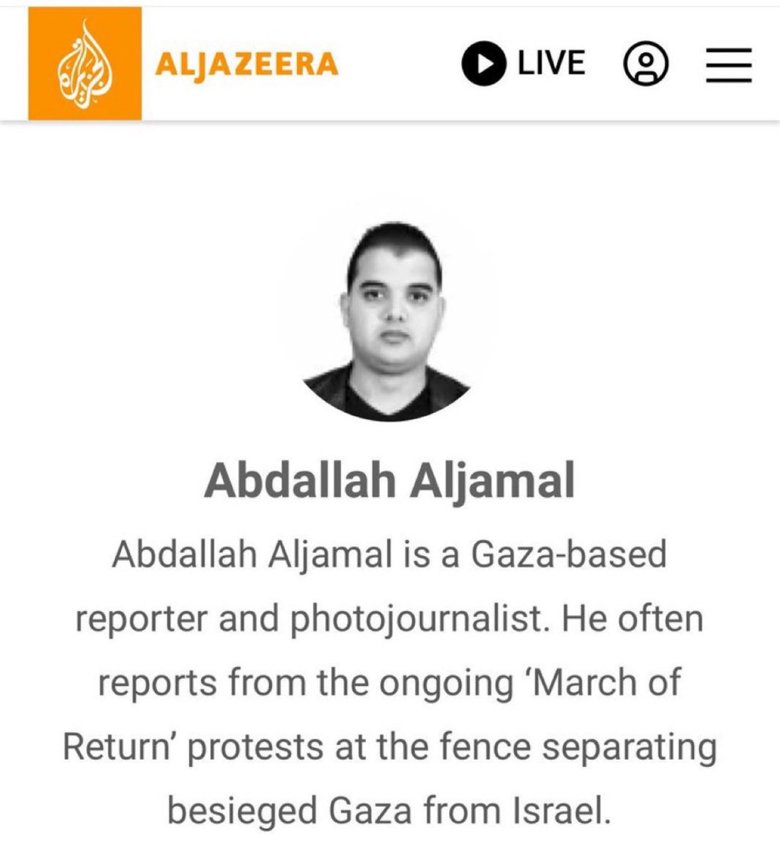 OliLondonTV's tweet photo. Former hostage Noa Argamani was held hostage for 8 months in home of AL JAZEERA JOURNALIST. 

The 26 year old was held in the home of Abdallah Aljamal, a Gaza based reporter and photojournalist for the Qatar owned network- according to Israeli newspaper Israel Hayom. 

As Israeli special forces raided the home the Al Jazeera journalist and several members of his family attempted to prevent the Israeli woman’s rescue and were reportedly killed.

Source: Israel Hayom