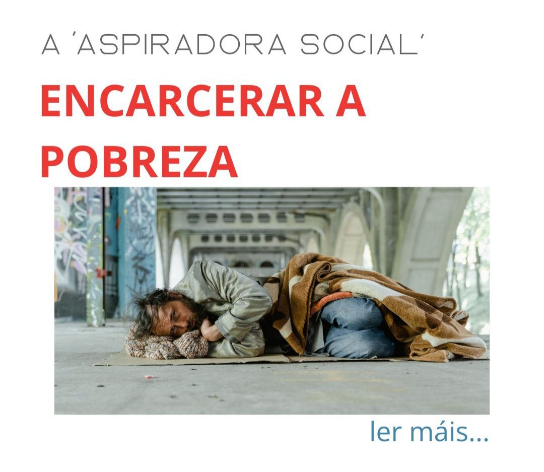 Encarcerar a pobreza
Alicia Alonso Merino

O cárcere tamén ten un efecto de empobrecemento, é dicir, non só aprisiona a pobreza senón que tamén empobrece aos que alí están presos, reproducindo polo tanto a pobreza.

desinformemonos.org/encarcelar-la-…