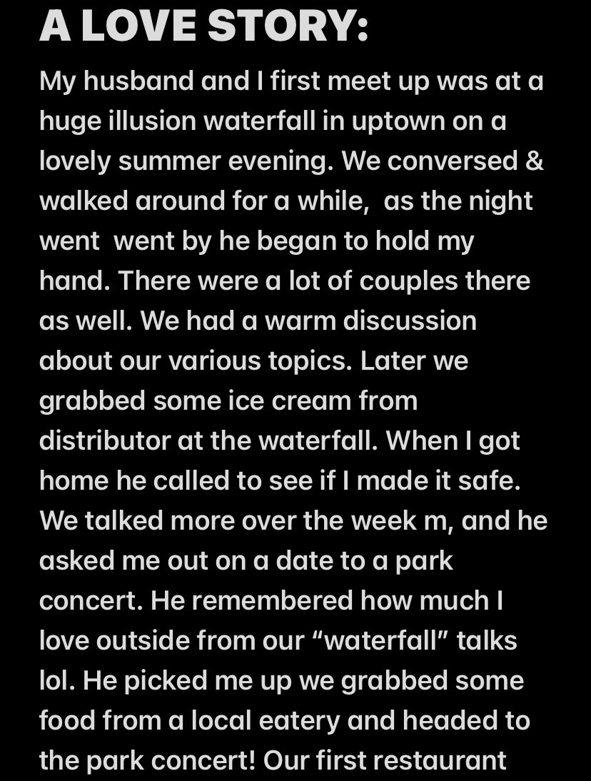 SweetIsSweet's tweet image. I think it’s beautiful, reminds me of my husband &amp;amp; I. 🫶🏾
People aren’t robots, I believe we want an authentic connection &amp;amp; love. Believe me that ride offer really had him rethinking life.😆
I believe our waterfall convos sealed the deal with us, lol. 
Check out our love story: