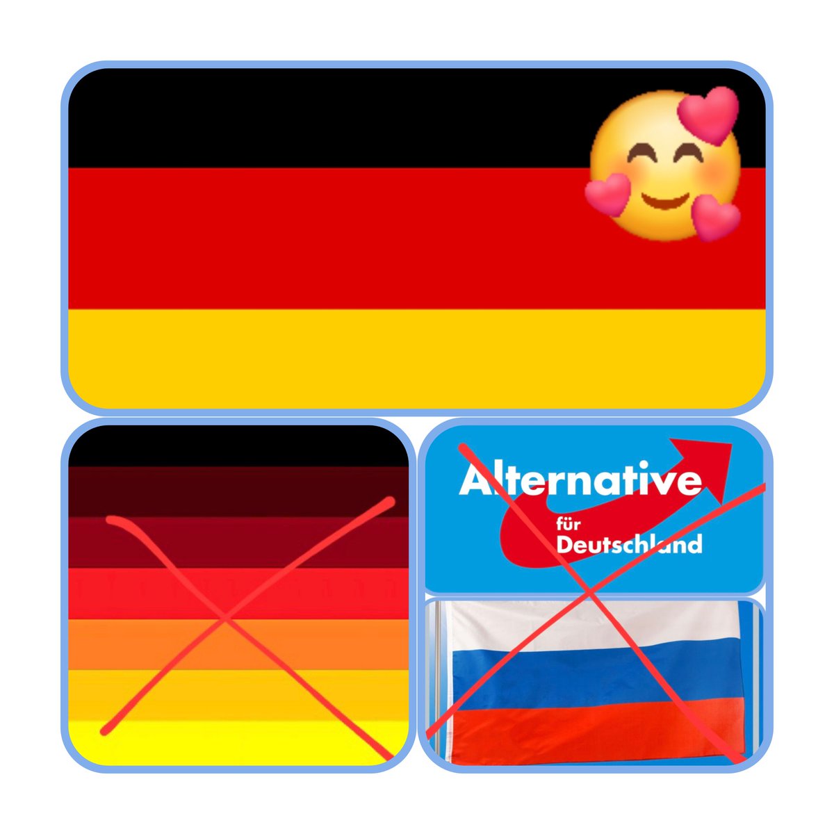 Ella_von_T's tweet image. Sie wollen #Deutschland von Grund auf verändern, nichts passt ihnen in diesem Land - nicht mal unsere Flagge &amp;amp; die faseln von #Heimatliebe.

#AfDsindLandesverraeter