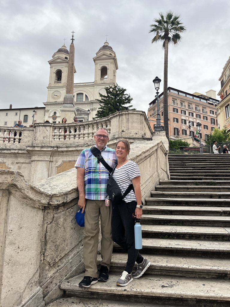 At the Spanish Steps <a href="/PatriciaHeaton/">Patricia Heaton</a>