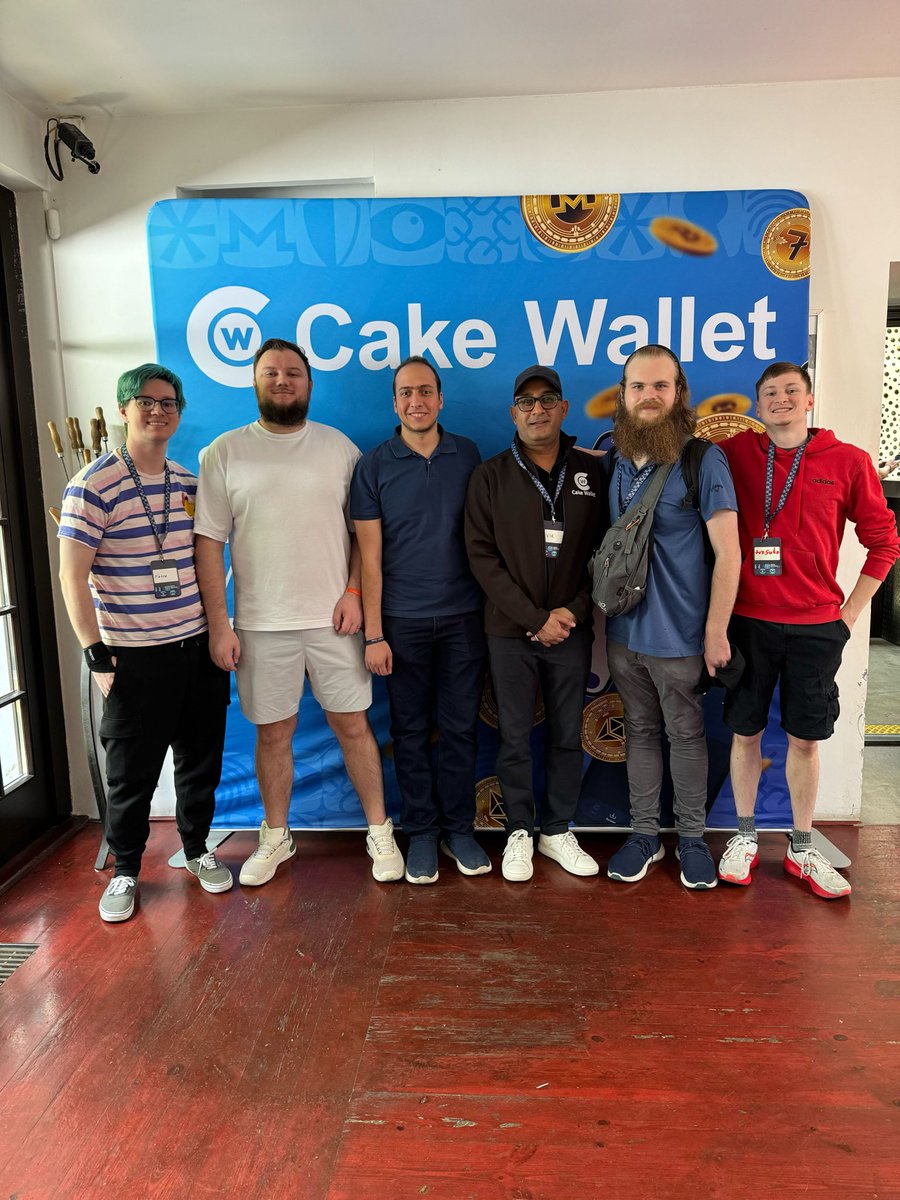 The <a href="/cakewallet/">Cake Wallet</a> team with <a href="/kayabaNerve/">Luke Parker</a> - even though he doesn’t follow me anymore.  He said he got sick of my AI pics.  😂
