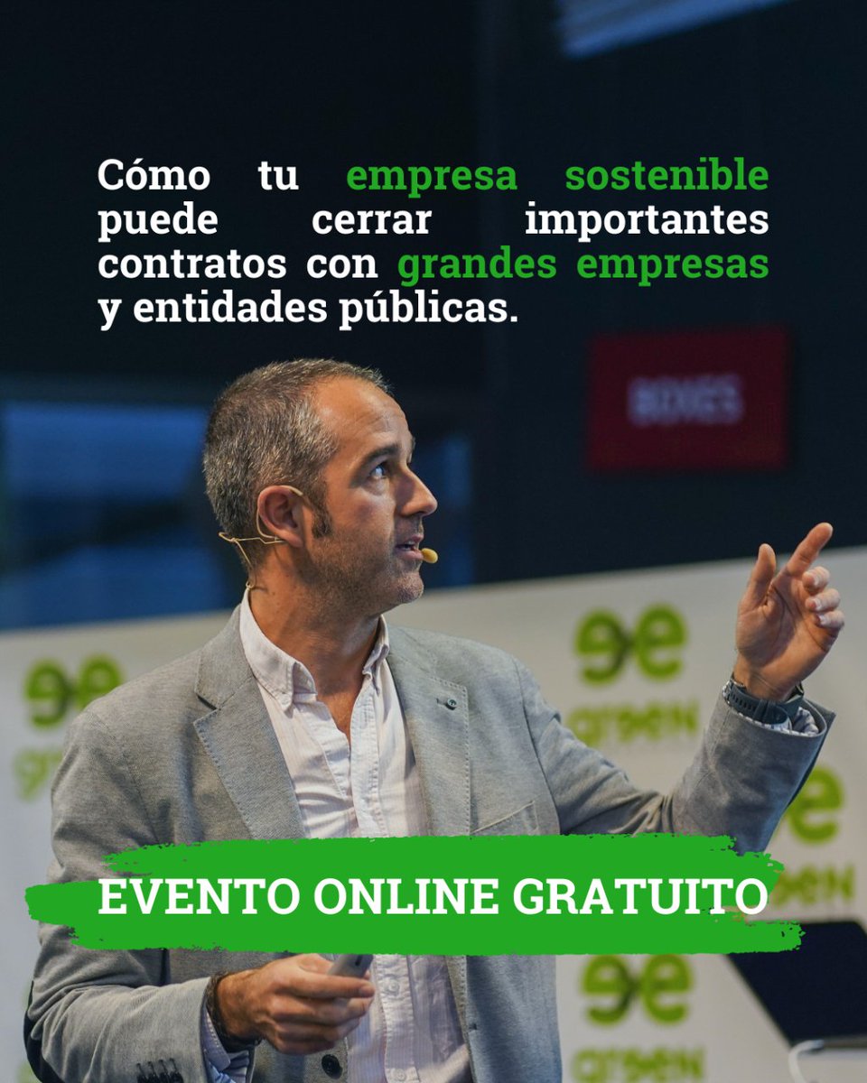 REVOLUCIÓN SOSTENIBLE, el evento ONLINE donde voy a compartir de manera GRATUITA la metodología que utilizo con mis alumnos para que tu negocio sostenible sea RENTABLE.

🗓️ 11, 12 y 13 de junio
⏰ 19.00h 🇪🇸

Regístrate: enviroo.com/registro-event…