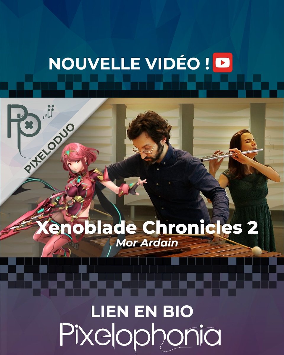 Elle est là, les Dodoala !
Une 2e vidéo, rêveuse et intimiste, du PixeloDuo ! 🌠
Même sans connaître le jeu ou la musique d'origine, nous sommes sûrs qu'elle vous plaira et qu'elle vous restera dans la tête autant que nous 😂
🎵 Mor Ardain - Xenoblade Chronicles 2