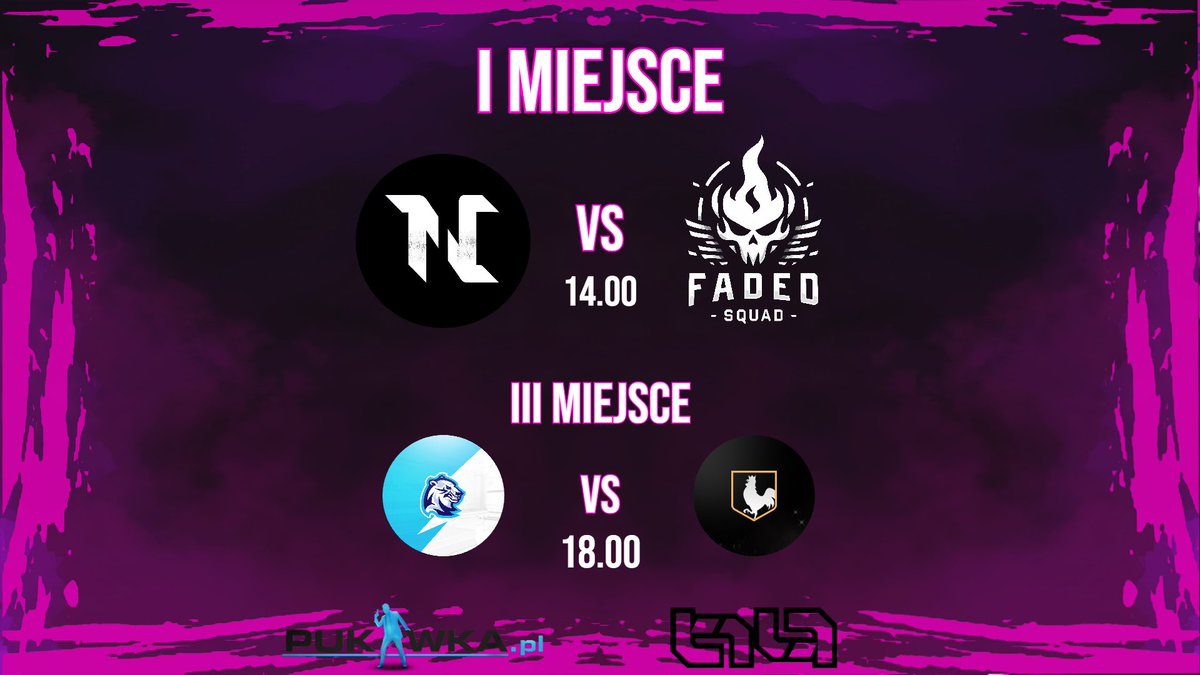 SpiritsCup (@spiritsinc0) on Twitter photo Już dziś zostanie rozegrany finał między:
<a href="/fadedsquadgg/">Faded Squad</a> vs <a href="/TNCesport/">TNCesport</a>
o godzinie 14:00 którą skomentuje <a href="/Troglodytaaa/">Troglo</a> na kanale: twitch.tv/troglodytaa
a później walka o 3 miejsce między:
<a href="/Lodis_LDS/">LODIS</a> Ac vs <a href="/LosKogutos/">los kogutos</a> Ac
o godzinie 18:00 na kanale: twitch.tv/spiritscup Już dziś zostanie rozegrany finał między:
<a href="/fadedsquadgg/">Faded Squad</a> vs <a href="/TNCesport/">TNCesport</a>
o godzinie 14:00 którą skomentuje <a href="/Troglodytaaa/">Troglo</a> na kanale: twitch.tv/troglodytaa
a później walka o 3 miejsce między:
<a href="/Lodis_LDS/">LODIS</a> Ac vs <a href="/LosKogutos/">los kogutos</a> Ac
o godzinie 18:00 na kanale: twitch.tv/spiritscup