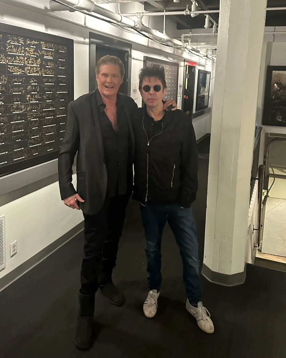 Bunnymen's tweet image. Great to have @DavidHasselhoff at the LA gig last night.