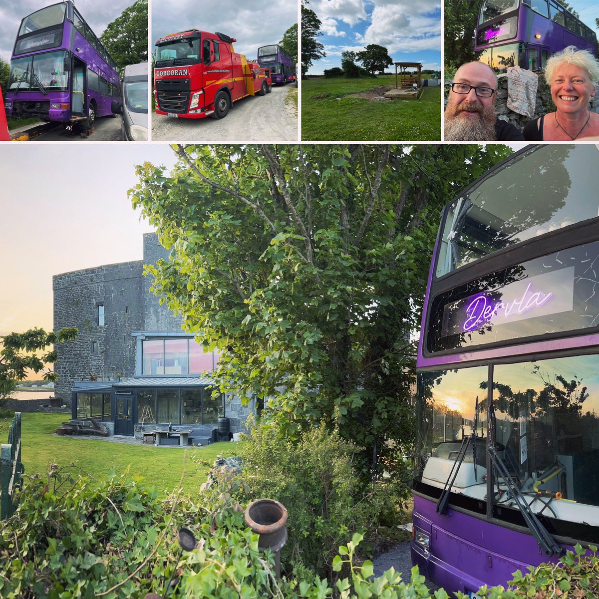 RedLedRoll's tweet photo. Dervla Dekker sold, shifted and settled into her new home overlooking Galway Bay and The Burren. We’re very happy that she’s in safe hands with sound heads. Thanks everyone for helping us spread the word. Now all we have to do is finish Desmond!? 😳 #busconversion https://t.co/HGpnMFs8Vw