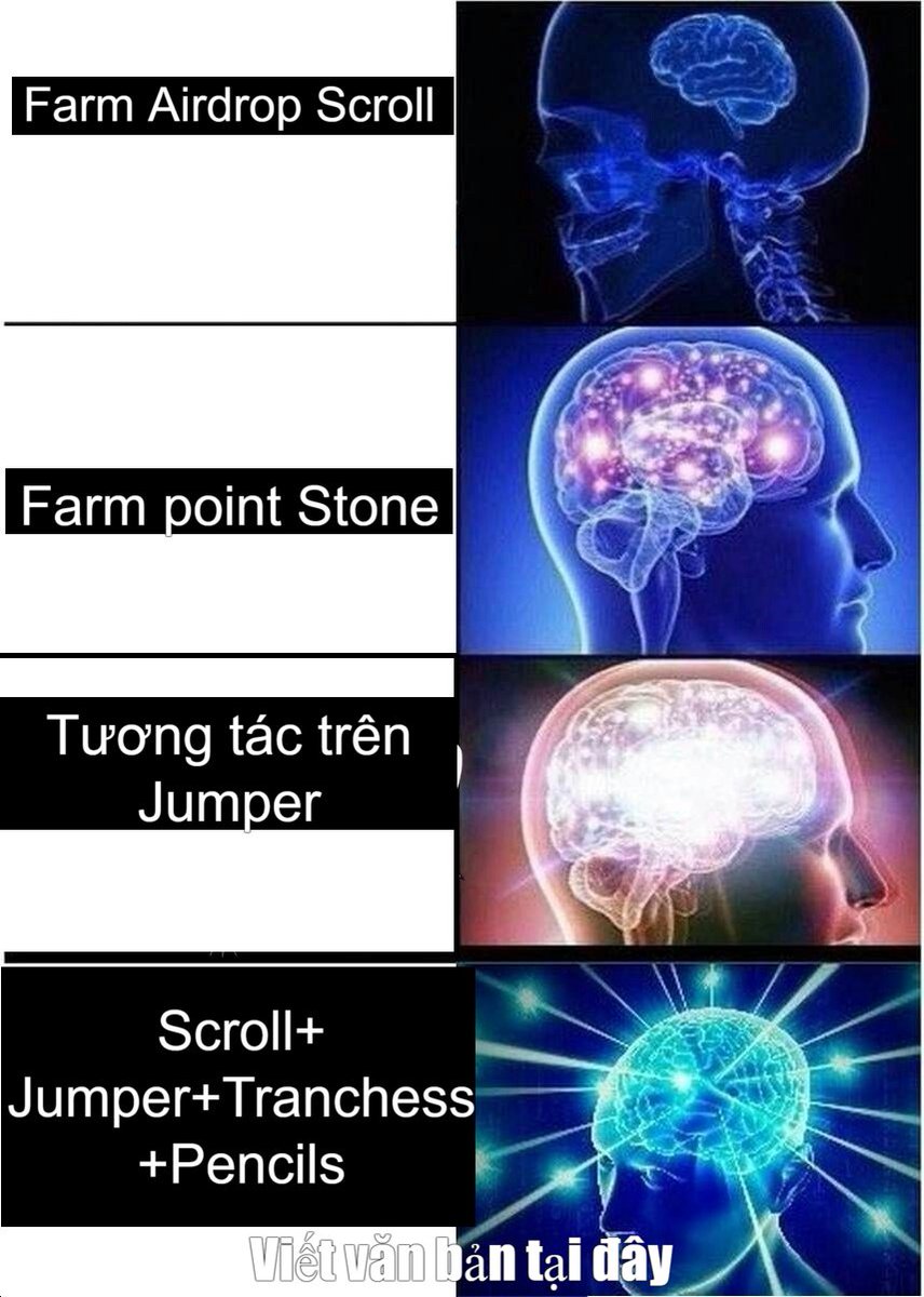 Argency1994's tweet photo. 1 ná 3 chim strategy khi săn #Airdrop trên #Scroll

Để tối ưu chi phí cũng như thao tác khi săn Airdrop,chúng ta nên thao tác để cùng lúc tương tác được nhiều Daap nhất có thể,từ đó gia tăng cơ hội trúng airdrop khi mà các dự án ra mắt token.

Sau đây mình xin hướng dẫn ae khi muốn cày retroactive và săn airdrop @Stake_Stone 

1/ Bridge #ETH mainet qua Scroll bằng  cầu chính
https://t.co/3P47940Vfz
2/ Swap ETH qua Stone trên mạng Scroll bằng Jumper
https://t.co/TqIO56ADAu
3/ Đăng ký tham gia StakeStone Omnichain Carnival Wave
Dự án chưa tiết lộ số tiền raisefund được,tuy nhiên dự án có sự góp mặt của Binance nên chúng ta không nên bỏ lỡ.
 
- Truy cập https://t.co/5ZAHonBp2E
- Connect Twitter & Wallet
- Retweet & Verify
- Done
4/ Stake #Stone trên @Tranchess 
Tranchess đã raise được 1.5M với sự góp mặt của Binance,Spartan,Three Arrow... từ 2021,dự án đã ra mắt token,tuy nhiên chúng ta stake ở đây để earn 1.x point trên Carnival Stone
- Truy cập https://t.co/gAInWRRixi
- Stake 50% số Stone đã swap ở mục2 thành stoneQUEE
- Done
5/ Stake Stone trên @pencilsprotocol 
Pencils dự án đã raise được 2.1M ở vòng seed với sự tham gia của OKX,Animoca,Gate... Dự án hiện tại chưa ra mắt token,nên ae tiện thể tương tác trên nền tảng
- Truy cập https://t.co/Es76TXeYsT
- Connect wallet
-Chọn Stone- stake 50% số Stone còn lại
-Done
6/ Quay trở lại giao diện Stone ,chúng ta sẽ thấy được số Stone đã stake và số point được boots theo hệ số các Daap vừa tương tác như hình là xong. Ngoài ra chúng ta có thể stake thêm tài sản ở chain khác để săn retroactive dự án StakeStone theo bài viết mình đã chia sẻ ở telegram. Link bafi viết choa e tham khảo https://t.co/B21qyBp8Os

Thank All