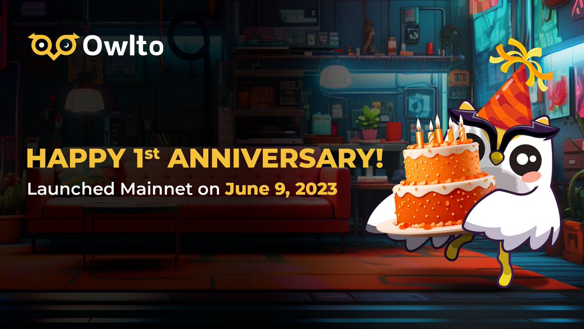 🎂🦉Celebrate the 1st anniversary of #owltofinance for launching its mainnet on Jun 9, 2023! 

✅ #1 on @DeFiLlama;
✅ 1,700K+ users across 200+ countries;
✅ 40+ networks, 100+ eco partners; 
… and more.

10USDT*5. Rt &amp; tell us what you wanna see next for Owlto.