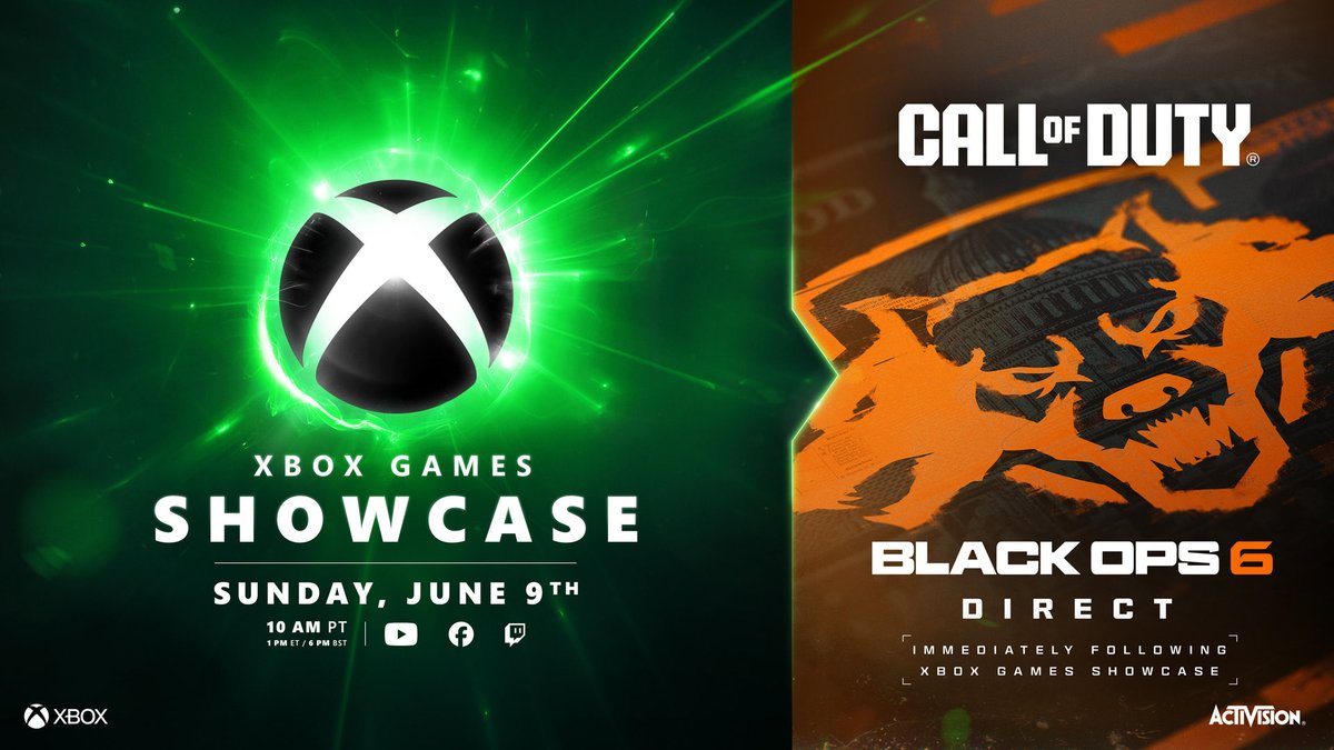 🔥 Ce soir, c’est le grand soir ! Retrouvez-nous pour vivre ensemble le #XboxGamesShowcase suivi du #CallOfDuty #BlackOps6 Direct !

🕘 18:30
➡️ twitch.tv/XboxBeyond ⬅️

👉 Vos attentes… et les nôtres
👉 Le showcase en intégralité
👉 Un p’tit débrief

#Xbox #BeyondGaming🟢