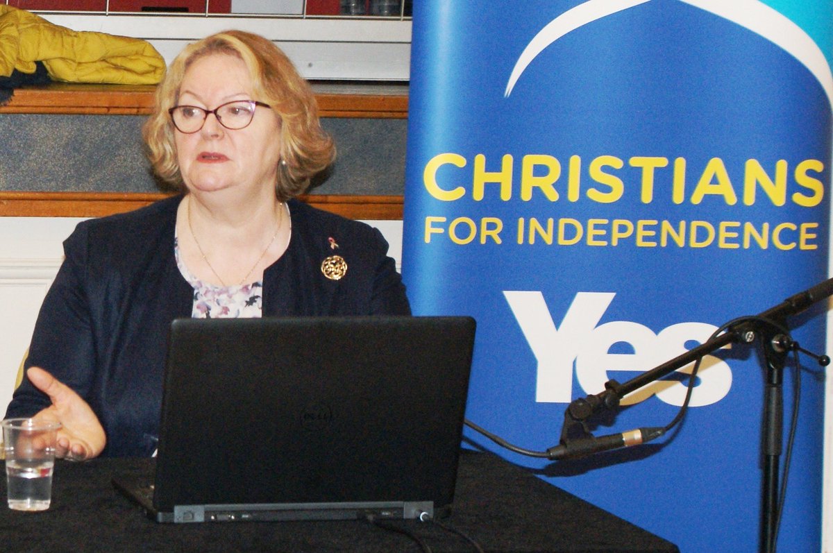 Christians4Indy's tweet photo. We hosted a talk in Stirling yesterday by former SNP MP Philippa Whitford about her work as a breast surgeon in Gaza and the present situation there.  Useful to hear what things have been like for Palestinians for so long. Please donate to MAP: https://t.co/bwQ4V1GtlK. https://t.co/NQlHEhVbnw