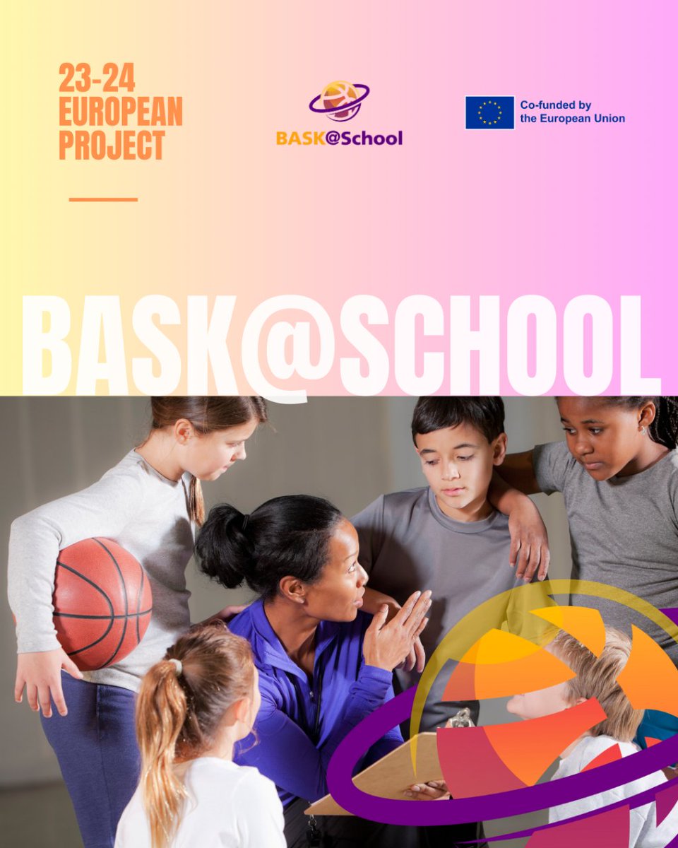 baskatSchool's tweet photo. BaskAtSchool AntiDope HEI:👉
🏀 General objective GO 🏀: Improve the relationship between schools and sport club to better promote the participation in sport activities by youngsers
#BaskAtSchool #UEprojects #sport4childrens #basketballAtSchool #Erasmus+Project https://t.co/bApUEqGZ7l
