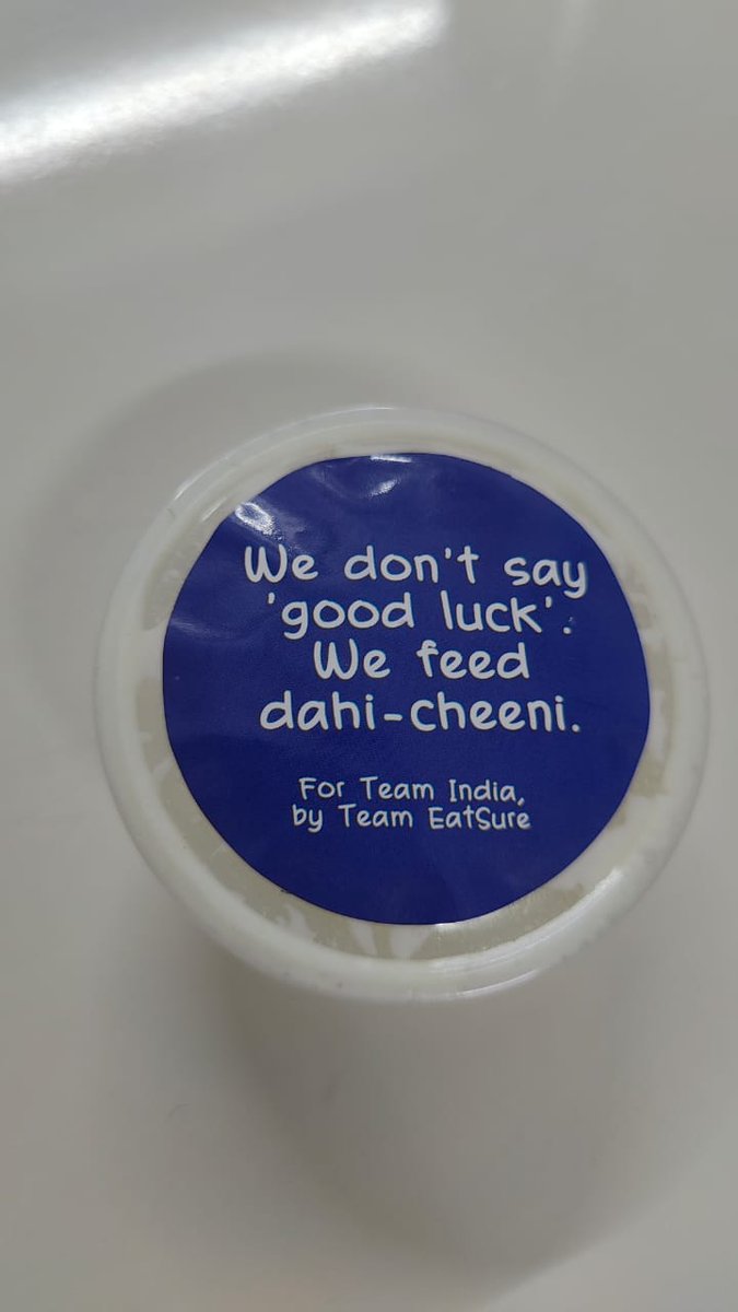 EatSure is ensuring that we start with Dahi Cheeni so they end up with broken TVs 🤞

#indvspak <a href="/eatsurenow/">EatSure</a>