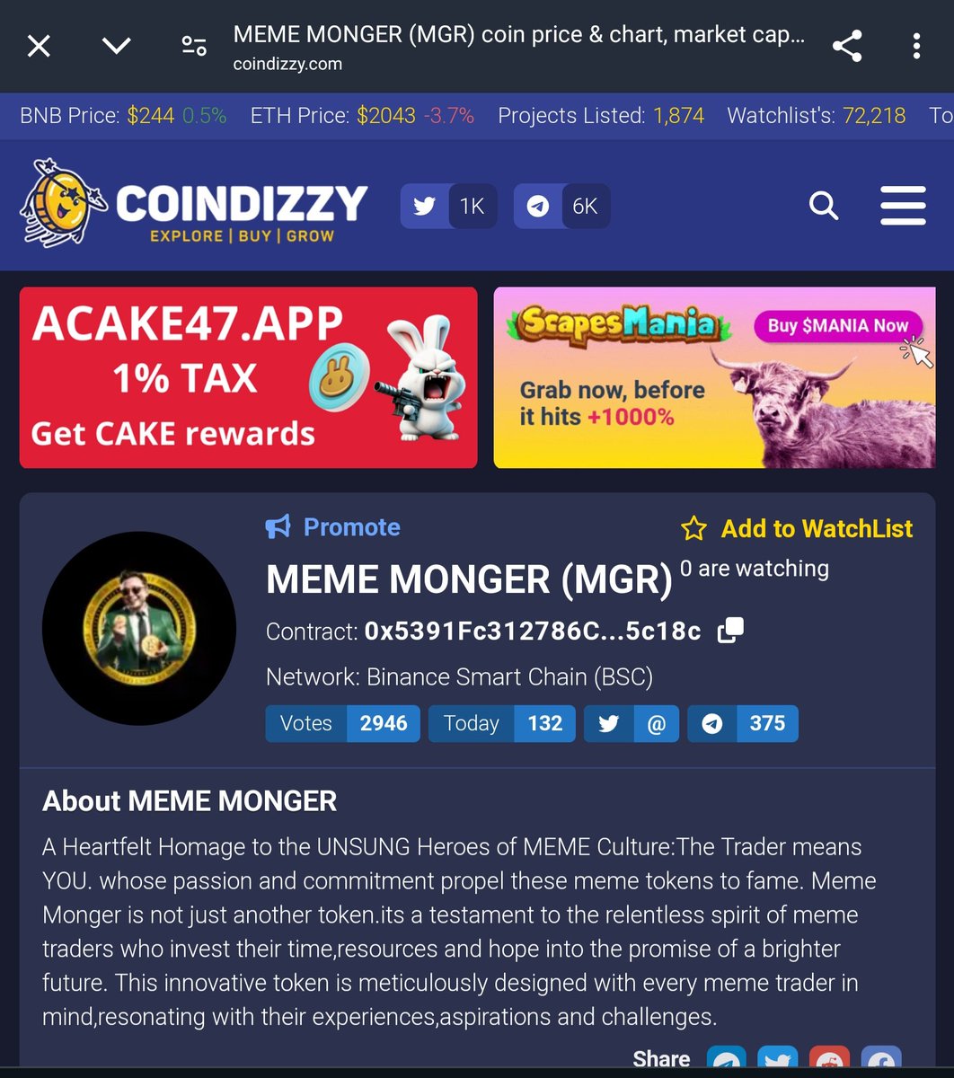 Meme_Mongers's tweet photo. We are excited to announce that we have listed our MEME MONGER in more of these platforms.🚀🚀 MORE TO COME. STAY TUNED.
https://t.co/s2vvopJcqB
https://t.co/j0OsSlnEEd
https://t.co/TRCJm2oQET
https://t.co/2RpvydHM5v
#bnb #btc #SolanaMemcoin #pinksale #pinkecosystem #base #airdrops #contest #giveaway #cryptocurrency #CryptoMarketing