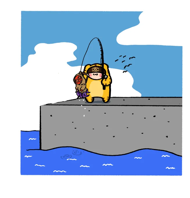 釣りするトラちゃん2020 