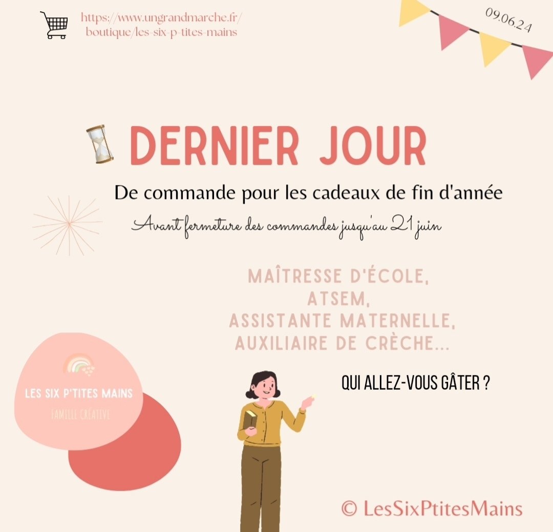 Oyez oyez ☀️ Petite annonce d'une artisane 🇨🇵 ! 😘

ungrandmarche.fr/boutique/les-s…

 #ElectionsEuropéennes2024 #rolandgarros #ecole