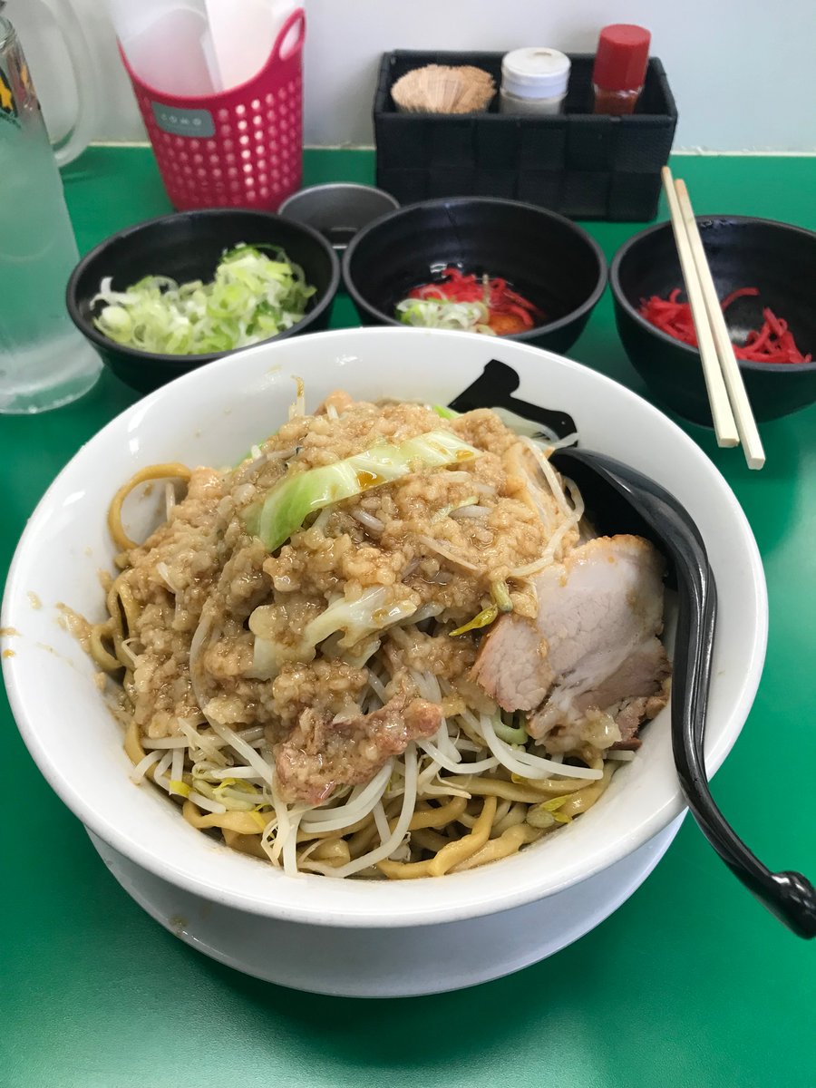 SYOTA41739629's tweet photo. 昼に久しぶりの今粋‼️
ラーメン汁なし
麺のどごしよりカタメ
野菜アブラマシマシ
生卵、ネギ、紅生姜
とにかく久しぶりで最高に美味かったです😋
麺のバキボキ感がたまりません🤤
またお世話になります🙇‍♂️ https://t.co/euFcY0Dekq