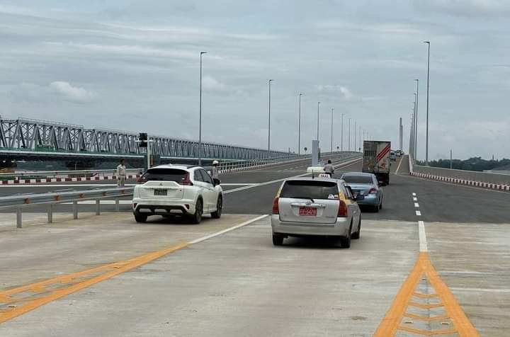 JunctionAsia's tweet photo. New Bago River Crossing Thanlyin Bridge 3 now open.

Bago river crossing (Thanlyin Bridge No -3) connecting Thaketa and Thanlyin. https://t.co/E3L8Q4AsgN