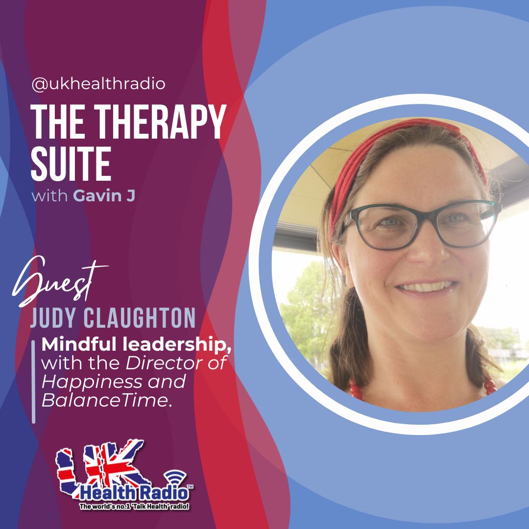 ukhealthradio's tweet image. The Therapy Suite hosted by @GavinJ42314571 on @ukhealthradio - Gavin J. welcomes back Judy Claughton, Director of Happiness and BalanceTime, to discuss mindful leadership.

👉🏼 🎧 bit.ly/3RkUuZd #wellbeingpodcast