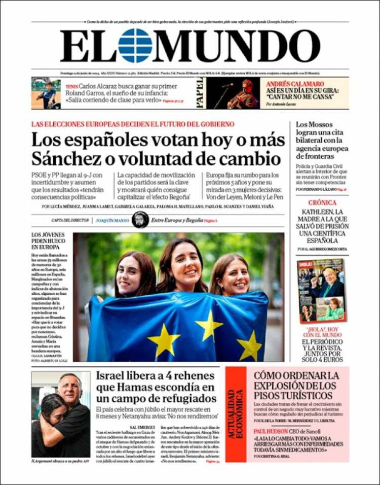 Estas elecciones no van de Sánchez o de Feijoó. 
Estas elecciones van de ti.
Estas elecciones van de escoger eurodiputados que trabajen en Bruselas para dar respuesta a las necesidades de los ciudadanos. 
Porque estas elecciones van de tus necesidades y no de las suyas, que solo