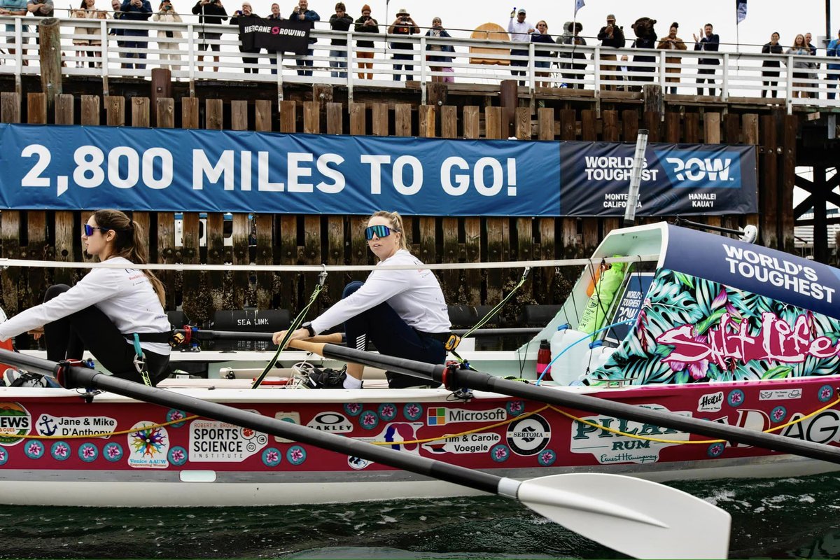And they're off!  The second annual Pacific row from #WorldsToughestRow has begun.  
#worldstoughestrow #pacific2024 #oceanrowing #extremesports #oceanrowingtraining