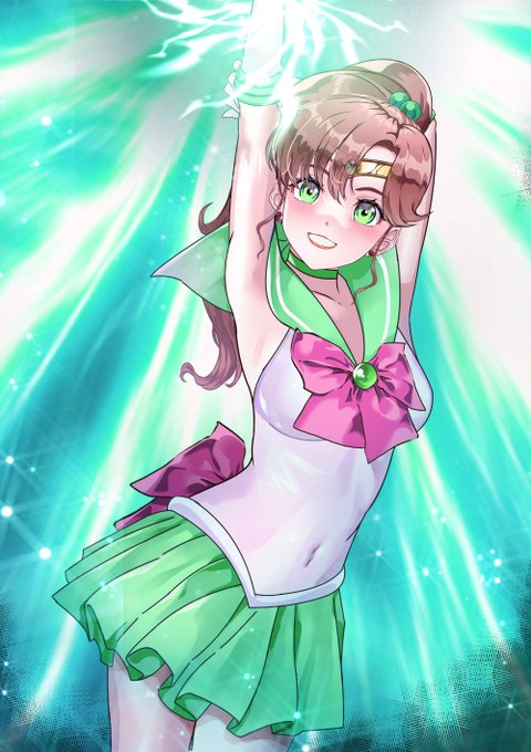 笑顔でシュゥ～プリィ～ムサンダーッ❣❣

ファンサイト更新したよ❤
「セーラー対●忍カーニバル❤」(49枚)
(ピクシブにH画像置いたよ❤)
(ついでにリンクも貼りました。)
#セーラージュピター 
#必殺技 