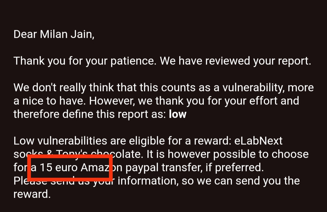 scriptkiddie___'s tweet photo. jai shri Ram 🙏
got 265$ bounty
Thanks to Lord shri krishna for this!
#Hacker #tryharder #server #bounty #scriptkiddie #love #inspription #unblock #bugbountyhunter https://t.co/GBC9V2fz44