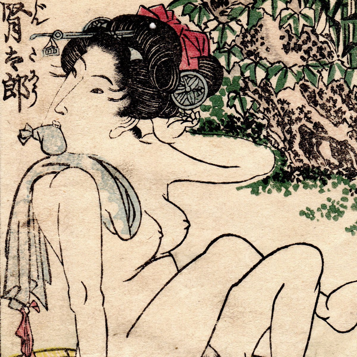 _ShungaShop's tweet photo. FRESH YOUNG LEAVES: TAKING A BATH IN A WOODEN WASHTUB (Utagawa Kuninao) 
https://t.co/OKEUqXTKY3

#original #japanese #woodblockprint #shunga #eroticart #utagawakuninao #fresh #young #leaves #takingabath #wooden #washtub #japan #art #japaneseart https://t.co/zTGc1DeQWX