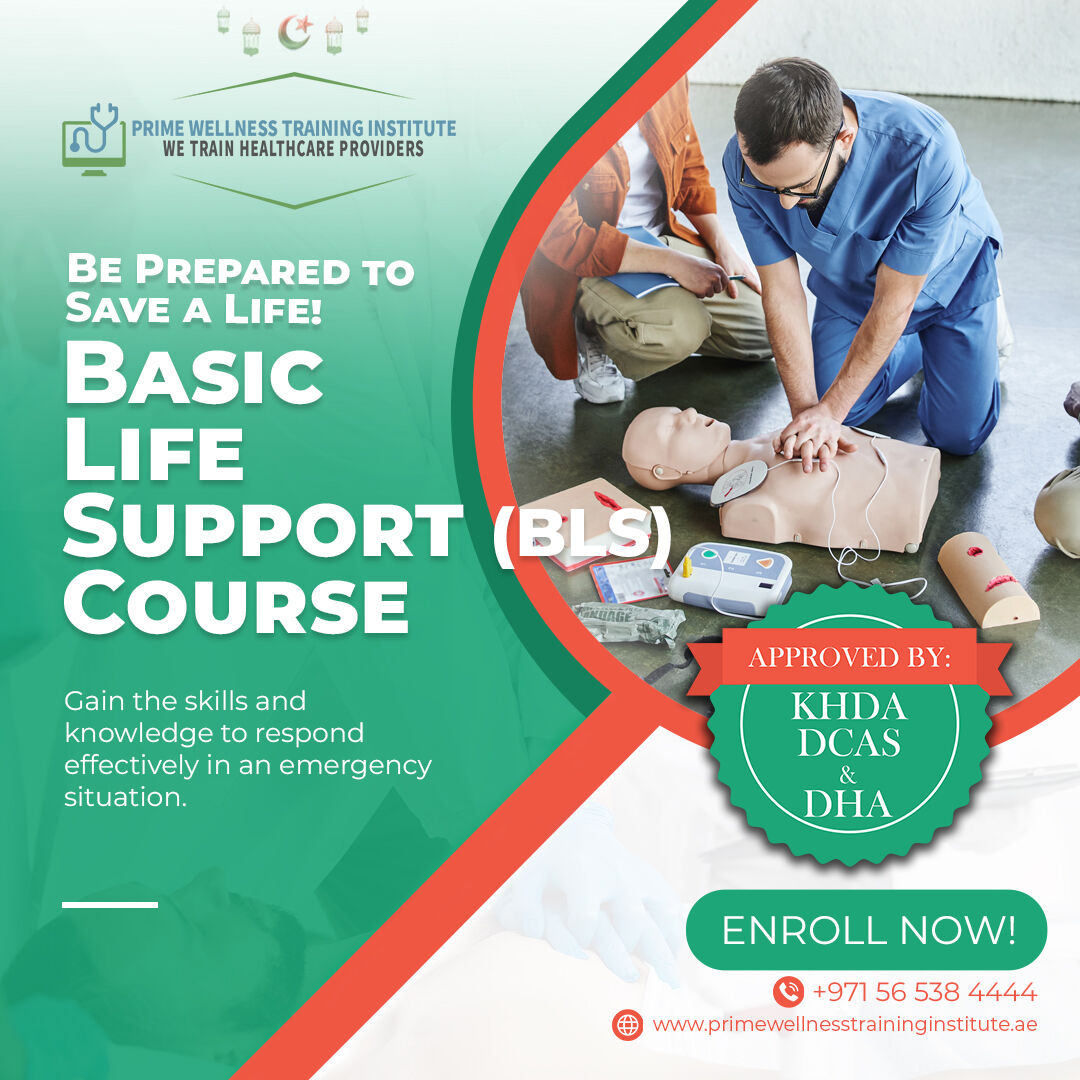 PrimeWellnessTI's tweet image. Enroll in our Basic Life Support (BLS) Course offered by Prime Wellness Training Institute and gain the skills and knowledge to respond effectively in an emergency situation.
#BLSCourse #CPRTraining #FirstAid #Dubai #PWTI