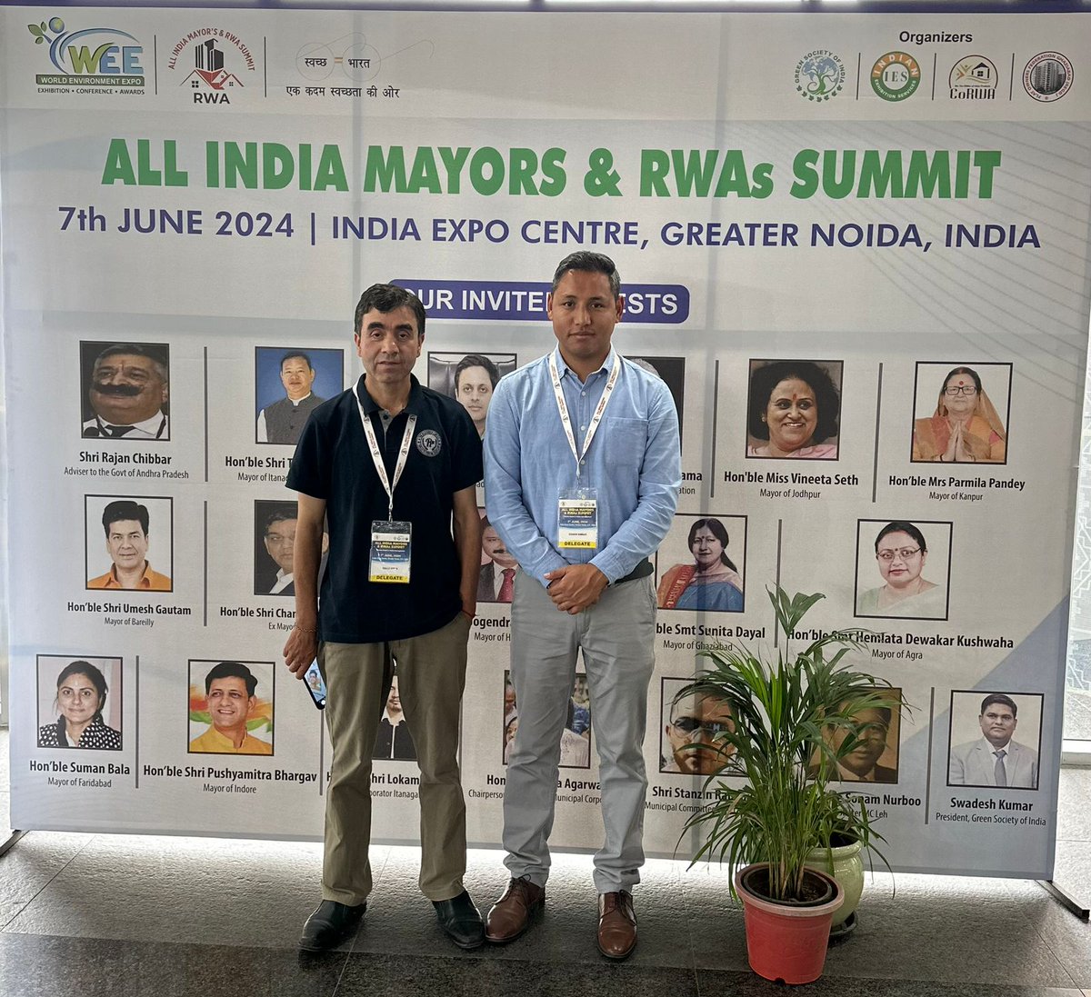 Sh. Sonam Norbu, Administrator and Sh.Stanzin Rabgais, Executive Officer, MC, Leh attended the 3rd All India Mayors &amp; RWAs Summit 2024. 
The main objective  was to discuss the role of RWAs in waste &amp; water management in tandem with the Mayors/Commissioners across the country.