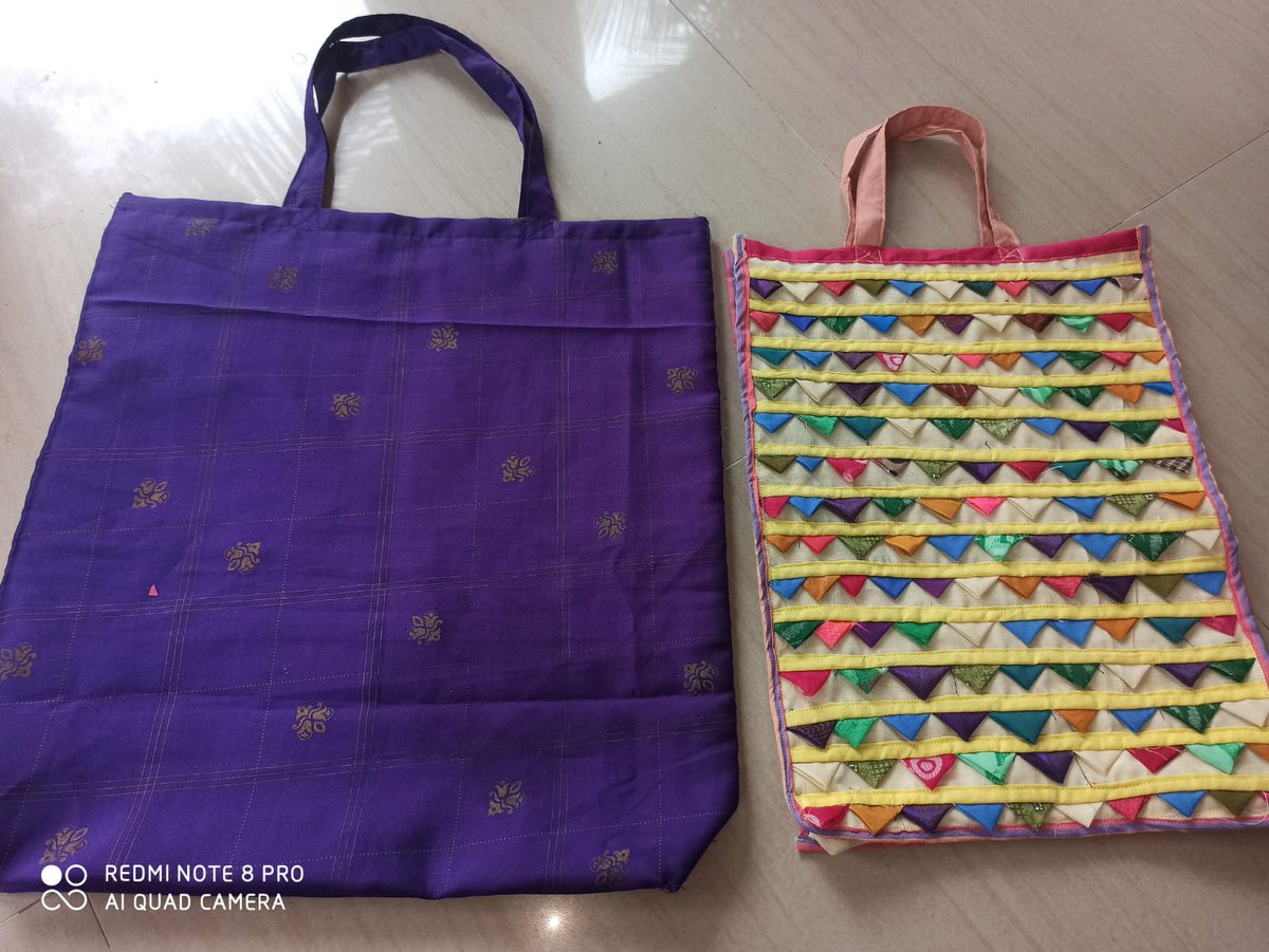 With World #Ocean Day passing by earlier this weekend, we present more of our cloth #bags and #mats made by recycling old clothes to be disposed. Giving textiles a second life while preventing #pollution is all about #FINdingSolutions ♻️👕🌊