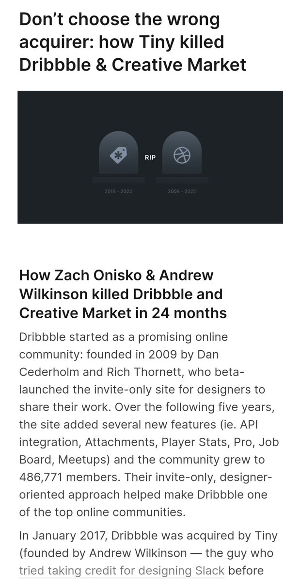 _insiteful's tweet photo. @PetitRetard @awilkinson Revenue will keep falling

It was over when they added the "inactivity fee" in 2022 to effectively steal sellers payouts

Conveniently deleted the Shop owner forum afterwards 
https://t.co/ZmPkiJam7d

btw remember when he tried taking credit for designing slack https://t.co/MOkoZeQXYM