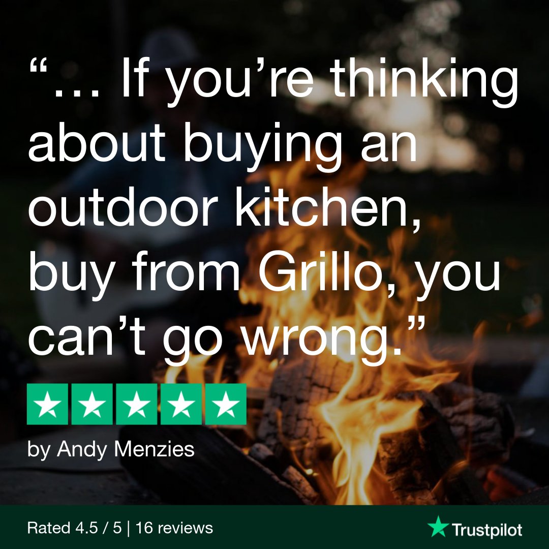 It is always great to hear when a customer is happy, but it's even nicer when they leave us a lovely review 🔥

#grillo #outdoorkitchens #outdoorcooking #foodie #bbq
