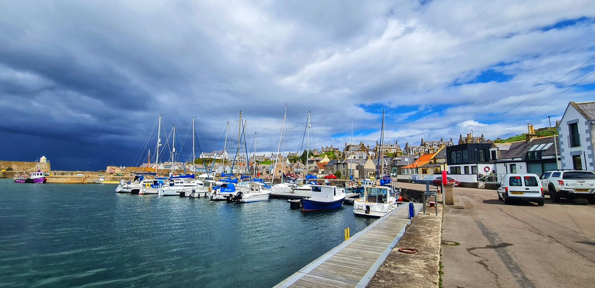 Val_BB's tweet photo. A visit to #Findochty Harbour and not a soul in sight. I can't blame them looking at the dark clouds following us!
@visitabdn @VisitScotland π΄σ §σ ’σ ³σ £σ ΄σ Ώ https://t.co/9IZs8mu6Oq
