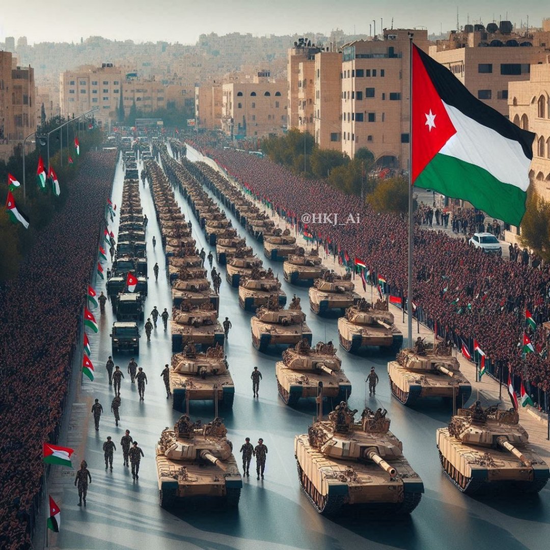 HKJ_Ai's tweet photo. الجيش العربي يتجهز للعرض العسكري الكبير بمناسبة اليوبيل الفضي 🇯🇴

#علي_العهد٢٥ #الاردن https://t.co/Fj3XCBv0K6