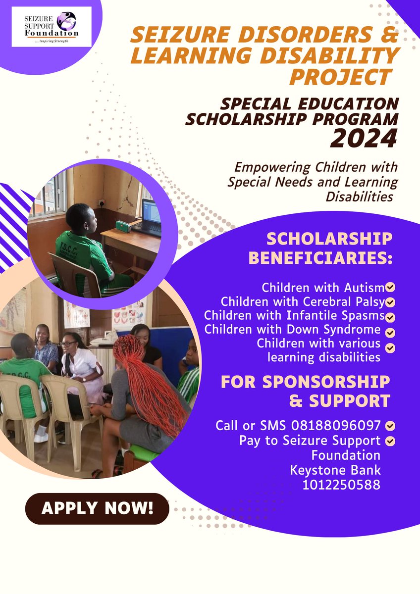 SeizureSupportF's tweet photo. Special Education Scholarship Project 2024:  A Lifeline for Families in Need

https://t.co/LKdLWAeFcf https://t.co/6Srikd0Wv7