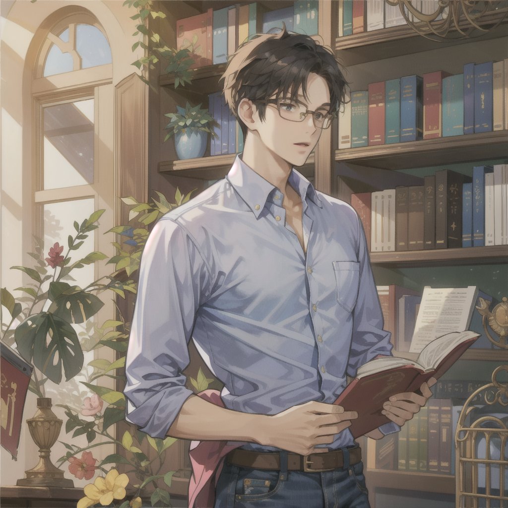 AI絵では珍しい男性も研究していきたい次第
#AIArtwork 
#AIイラスト 
#AIイラスト好きさんと繋がりたい 
#AIイラスト初心者