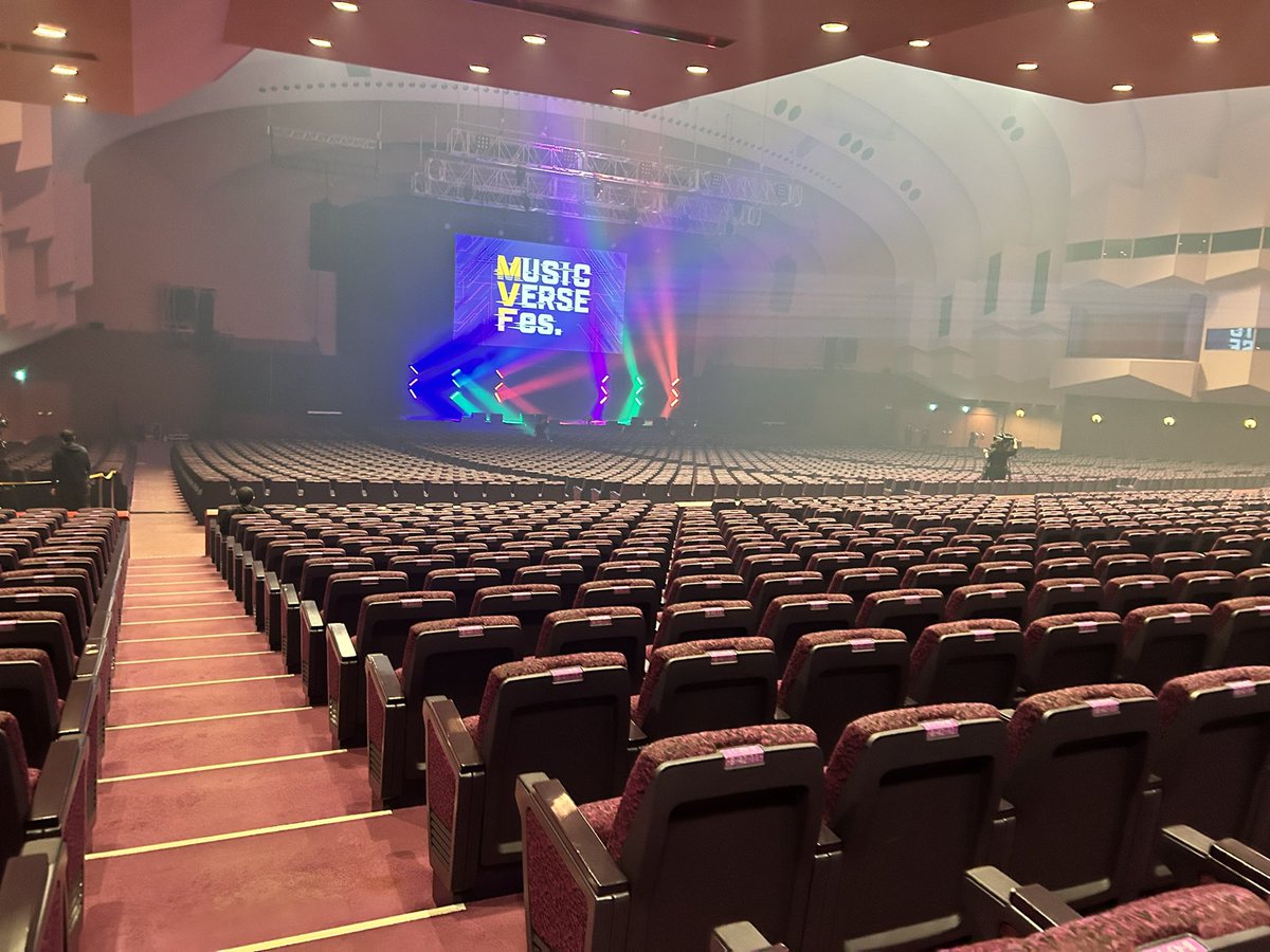 無事にリハ終了しました。
いよいよ本番です。
#MUSICVERSEFes