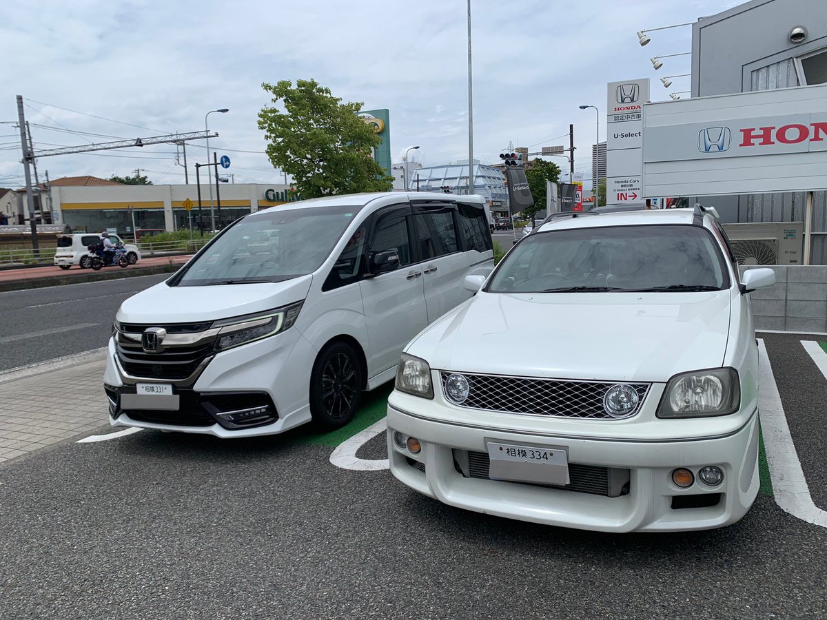 実家のステップワゴンとバイバイ👋
最後はステージアとツーショット🚗✨
親父も最後に運転できてよかった🥲✨

やっぱりモデューロＸかっこいい！

家族みんなを安全に乗せてくれてありがとう。これからも元気に走って大切に乗ってもらってね✨