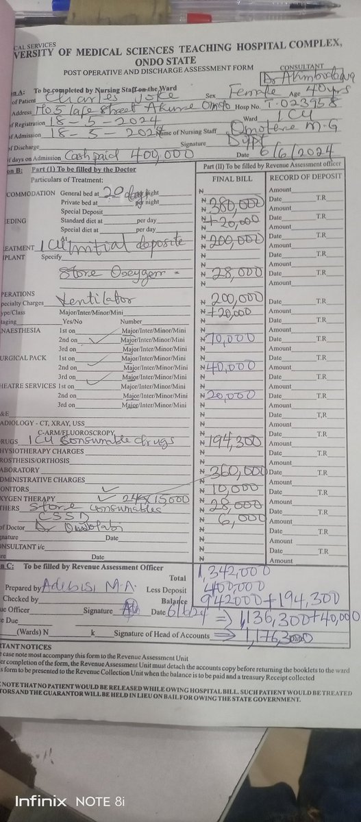 InfinitiEvent's tweet image. Lost my wife to the Cold hands of death early hours of yesterday (08-06-2024) and the hospital is demanding I pay up the balance attached before releasing the corpse for funeral. 💔

Kindly help 🙏
Cc: @UnkleAyo