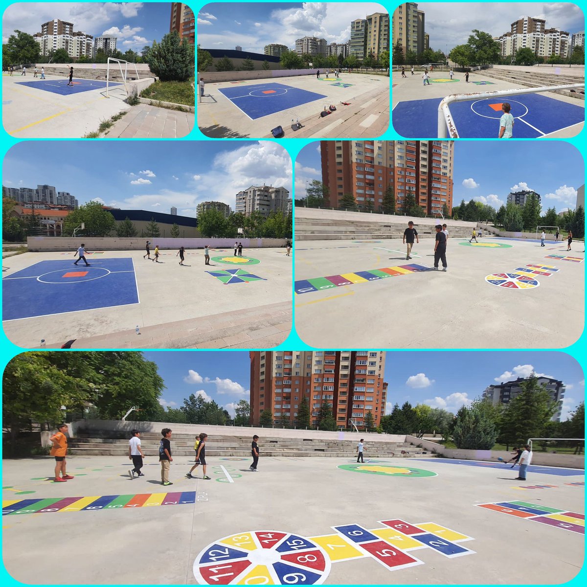 Etimesgut Türkkonut Emel Önal İlkokulu okul bahçesi oyun alanlarının çizimi tamamamlandı. Öğrenciler oyun alanlarına kavuştu.
<a href="/Yusuf__Tekin/">Yusuf Tekin</a>
 <a href="/yilmazn/">Yilmaz N</a>
<a href="/omurfatih/">Ömür Fatih Karakullukçu</a>
<a href="/meb_dhgm/">Destek Hizmetleri Genel Müdürlüğü</a>
<a href="/ozkan_meb/">Özkan AVCI</a>
<a href="/MemAnkara/">Ankara İl Millî Eğitim Müdürlüğü</a>
<a href="/kocakysr/">Yaşar Koçak</a>
@ismail_ctinkaya
<a href="/UgurAktepe66/">Uğur Aktepe 🇹🇷</a>